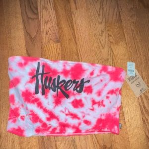 3/$40 nebraska cornhuskers tube top